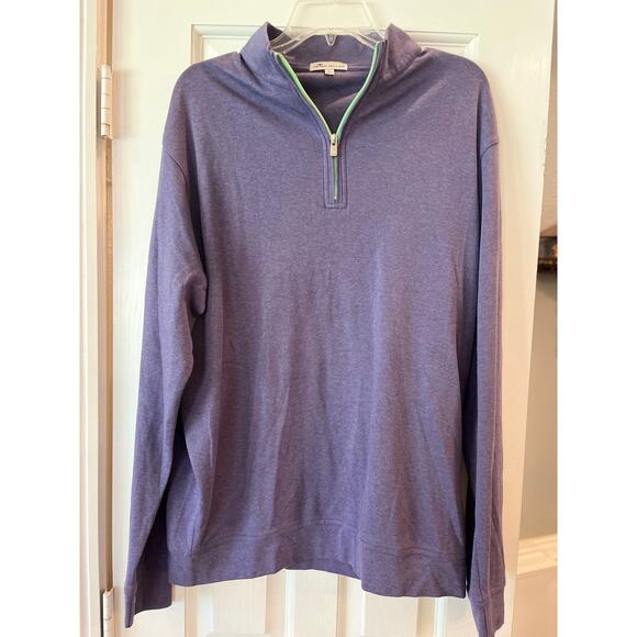 Peter Miller Golf Half Zip Pullover Sweater Men Large Cotton Performance Preppy - Picture 1 of 10